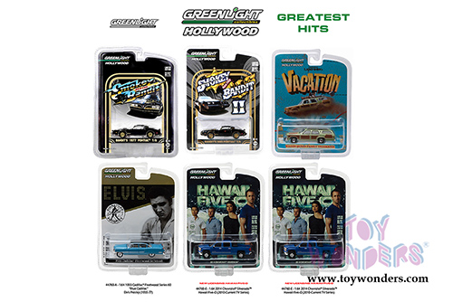 Greenlight - Hollywood Greatest Hits Assortment (1/64 scale diecast model car, Asstd.) 46711/6
