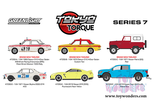 Greenlight - Tokyo Torque Series 7 Assortment (1/64 scale diecast model car, Asstd.) 47050/48