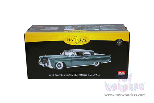 Sun Star Platinum - Lincoln Continental MKIII Hard Top (1958, 1/18 scale diecast model car, Spruce Green) 4710