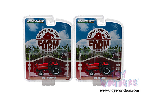 Greenlight - Down on the Farm Series 1 |  International&reg; Harvester&trade; 3488 Tractor (1981, 1/64 scale diecast model car, Red/Black) 48010E/48