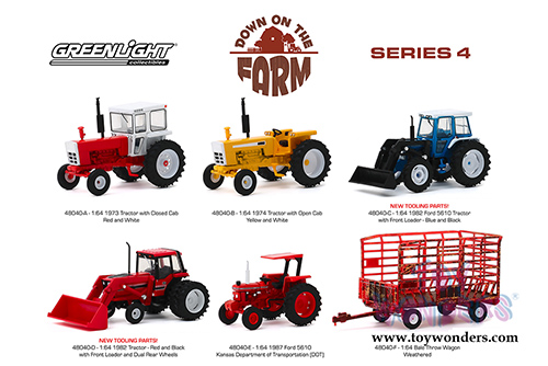 Greenlight - Down on the Farm Series 4 (1/64 scale diecast model car, Asstd.) 48040/48