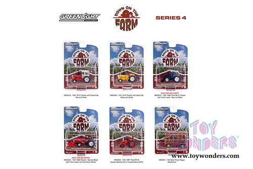 Greenlight - Down on the Farm Series 4 (1/64 scale diecast model car, Asstd.) 48040/48