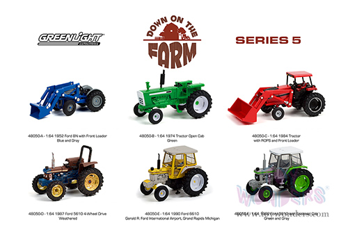 Greenlight - Down on the Farm Series 5 (1/64 scale diecast model car, Asstd.) 48050/48