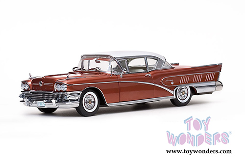 Sun Star Platinum - Buick Limited Riviera Coupe Hard Top (1958, 1/18 scale diecast model car, Glacier White/Garnet Red) 4806