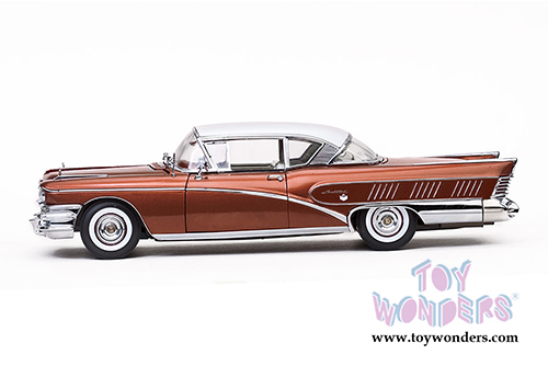Sun Star Platinum - Buick Limited Riviera Coupe Hard Top (1958, 1/18 scale diecast model car, Glacier White/Garnet Red) 4806