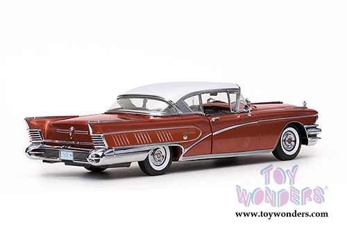 Sun Star Platinum - Buick Limited Riviera Coupe Hard Top (1958, 1/18 scale diecast model car, Glacier White/Garnet Red) 4806