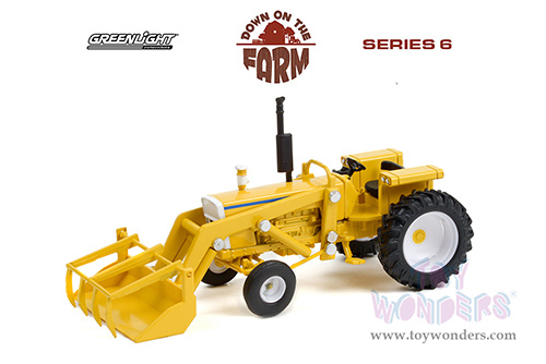 Greenlight - Down on the Farm Series 6 | Tractor with Front Loader (1972, 1/64 scale diecast model car, Yellow) 48060B/48