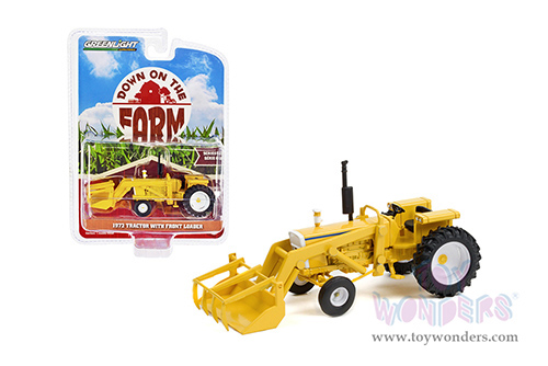 Greenlight - Down on the Farm Series 6 | Tractor with Front Loader (1972, 1/64 scale diecast model car, Yellow) 48060B/48