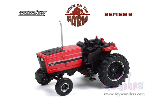 Greenlight - Down on the Farm Series 6 | 3088 Row Crop Tractor (1981, 1/64 scale diecast model car, Red with Black stripes) 48060C/48