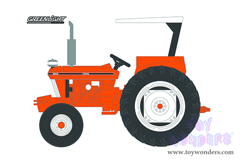 Greenlight - Down on the Farm Series 6 | Ford 6610 Tractor with Canopy (1989, 1/64 scale diecast model car, Orange) 48060E/48