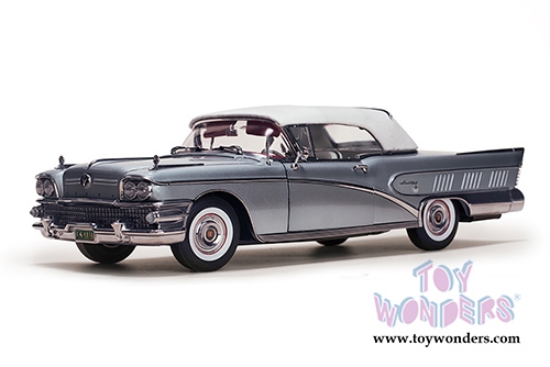 Sun Star Platinum - Buick&reg; Limited Closed Convertible (1958 1/18 scale diecast model car, Silver Mist) 4816