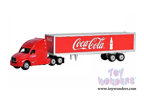 Motor City Coca-Cola - Classic Long Hauler Tractor Trailer (1/87 scale diecast model car, Red) 487010 MAP: $11.99