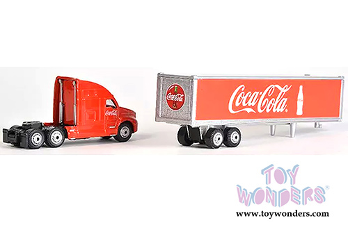 Motor City Coca-Cola - Classic Long Hauler Tractor Trailer (1/87 scale diecast model car, Red) 487010 MAP: $11.99
