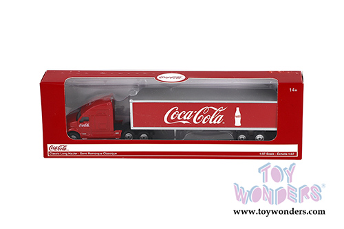 Motor City Coca-Cola - Classic Long Hauler Tractor Trailer (1/87 scale diecast model car, Red) 487010 MAP: $11.99
