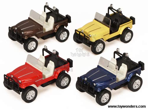 Welly - Jeep Wrangler Convertible (1/34 - 1/39 scale diecast model car, Asstd.) 48890D