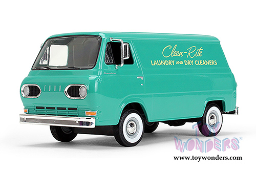 First Gear - Clean-Rite Laundry and Dry Cleaners Ford Econoline Van (1960, 1/25 scale diecast model car, Green) 40-0399