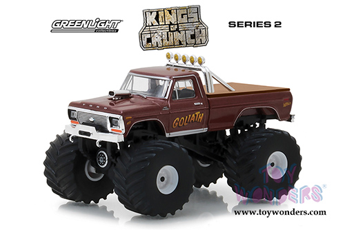 Greenlight - Kings of Crunch Series 2 | Ford F-250 Monster Truck - Goliath (1979, 1/64 scale diecast model car, Brown) 49020C/48