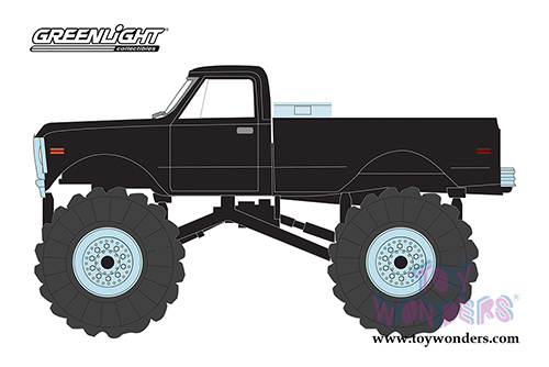 Greenlight - Kings of Crunch Series 2 | Chevrolet&reg; K-10 Monster Truck (1972, 1/64 scale diecast model car, Black) 49020F/48