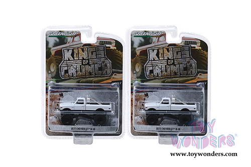 Greenlight - Kings of Crunch Series 3 | Chevrolet&reg; K-10 Monster Truck (1972, 1/64 scale diecast model car, White) 49030C/48
