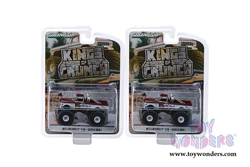 Greenlight - Kings of Crunch Series 3 | Chevrolet® C20 Monster Truck - Gentle Ben 1 (1972, 1/64 scale diecast model car, Red/White) 49030F/48