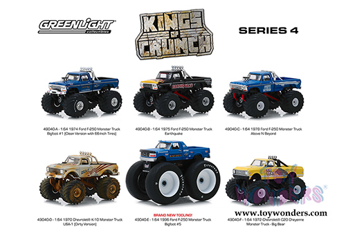 Greenlight - Kings of Crunch Series 4 (1/64 scale diecast model car, Asstd.) 49040/48