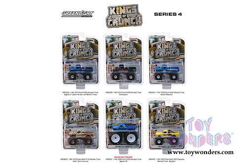 Greenlight - Kings of Crunch Series 4 (1/64 scale diecast model car, Asstd.) 49040/48