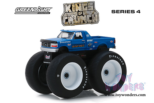 Greenlight - Kings of Crunch Series 4 | Ford F-250 Monster Truck - Bigfoot #5 (1996, 1/64 scale diecast model car, Blue) 49040E/48