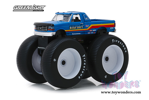 Greenlight - Kings of Crunch Series 5 | Ford F-250 Monster Truck - Bigfoot #7 (1996, 1/64 scale diecast model car, Blue) 49050F/48