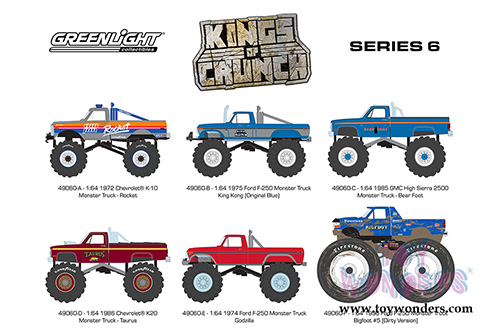 Greenlight - Kings of Crunch Series 6 (1/64 scale diecast model car, Asstd.) 49060/48