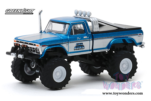 Greenlight - Kings of Crunch Series 6 | Ford F-250 Monster Truck - King Kong (1975, 1/64 scale diecast model car, Blue) 49060B/48