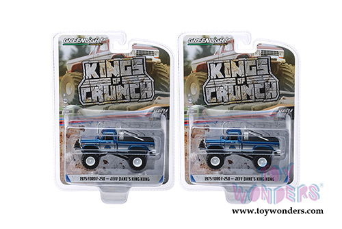 Greenlight - Kings of Crunch Series 6 | Ford F-250 Monster Truck - King Kong (1975, 1/64 scale diecast model car, Blue) 49060B/48