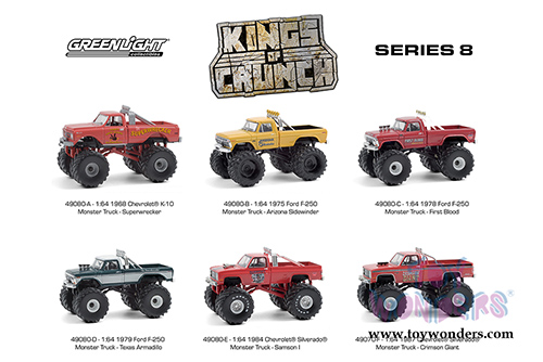 Greenlight - Kings of Crunch Series 8 (1/64 scale diecast model car, Asstd.) 49080/6
