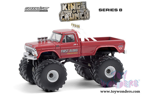 Greenlight - Kings of Crunch Series 8 | Ford F-250 Monster Truck - First Blood (1978, 1/64 scale diecast model car, Red) 49080C/48