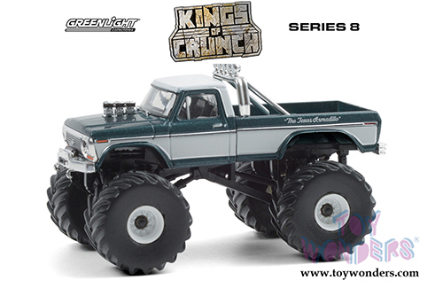 Greenlight - Kings of Crunch Series 8 | Ford F-250 Monster Truck - Texas Armadillo (1979, 1/64 scale diecast model car, Green) 49080D/48