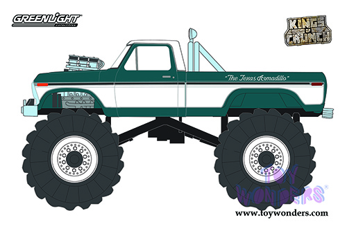 Greenlight - Kings of Crunch Series 8 | Ford F-250 Monster Truck - Texas Armadillo (1979, 1/64 scale diecast model car, Green) 49080D/48
