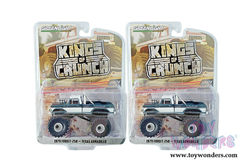 Greenlight - Kings of Crunch Series 8 | Ford F-250 Monster Truck - Texas Armadillo (1979, 1/64 scale diecast model car, Green) 49080D/48