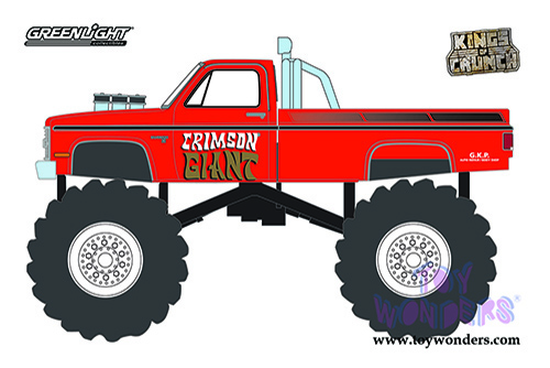 Greenlight - Kings of Crunch Series 8 | Chevrolet&reg; Silverado&reg; Monster Truck - Crimson Giant (19874, 1/64 scale diecast model car, Red) 49080F/48