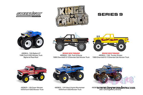 Greenlight - Kings of Crunch Series 9 (1/64 scale diecast model car, Asstd.) 49090/48