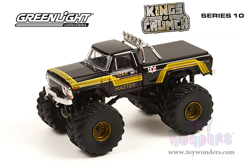 Greenlight - Kings of Crunch Series 10 | Ford F-250 Monster Truck with Bed Cover - War Master (1979, 1/64 scale diecast model car, Brown) 49100B/48