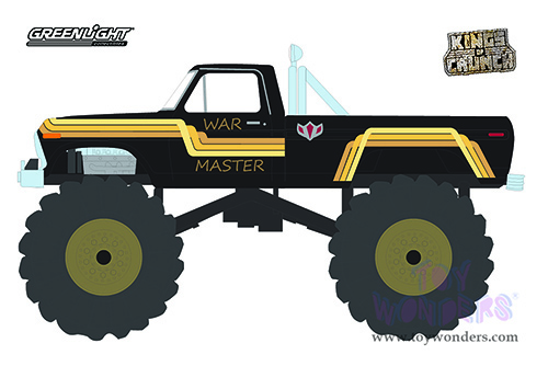 Greenlight - Kings of Crunch Series 10 | Ford F-250 Monster Truck with Bed Cover - War Master (1979, 1/64 scale diecast model car, Brown) 49100B/48