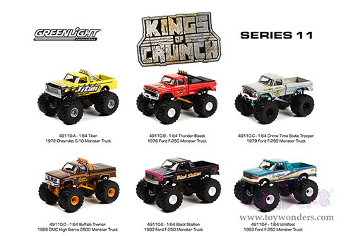 Greenlight - Kings of Crunch Series 11 (1/64 scale diecast model car, Asstd.) 49110/48