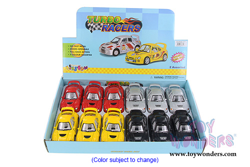 Kinsmart - Turbo Racer Undecorated (5" diecast model car, Asstd.) 5008/10DC