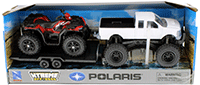 New Ray - Xtreme Off-Road | Pick Up Truck with Polaris® Sportsman XP1000 UTV (1/32, durable molded construction, Asstd.) 50086