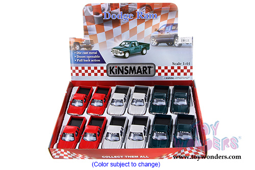 Kinsmart - Dodge Ram Pick-Up (1/44 scale diecast model car, Asstd.) 5018D