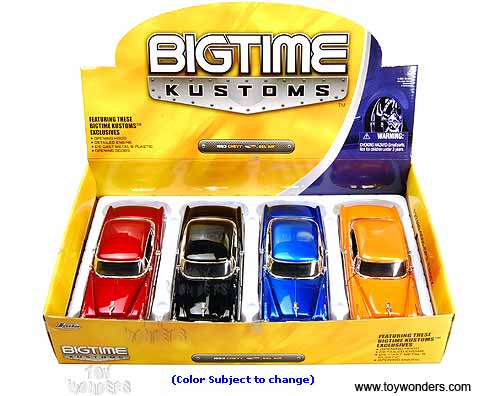 Jada Toys Bigtime Kustoms - Chevy Bel Air Hard Top (1953, 1/24 scale diecast model car, Asstd.) 50237A/32