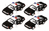 Show product details for Kinsmart - Chevy Police Cars (1:43, Black) 5025DK