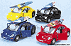 Show product details for Kinsmart - Volkswagen New Beetle w/Surfboard (1:32, Asstd.) 5028DS