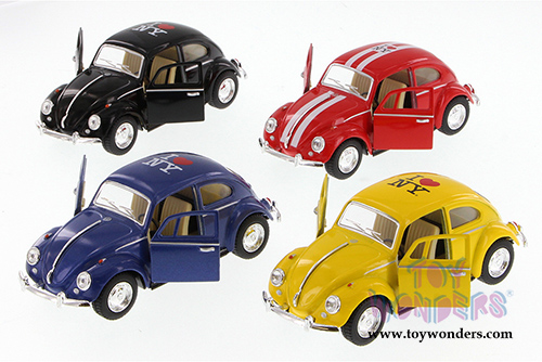 5057D-ILNY Kinsmart Showcasts Collectibles I Love New York 1967 Volkswagen Classic Beetle Diecast Model Car