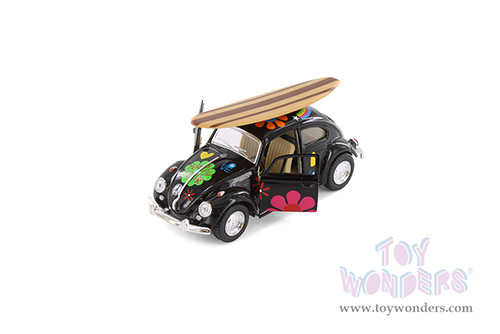 5057DFS1 Kinsmart 1967 Volkswagen Classic Beetle Black Diecast Model Car