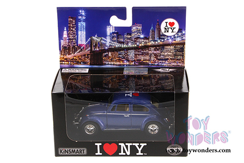 Showcasts Collectibles - I Love New York Volkswagen Classic Beetle Hardtop (1/32 scale diecast model car, Asstd.) 5057W-ILNY